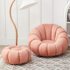 Cashmere Pumpkin Sofa And Ottoman