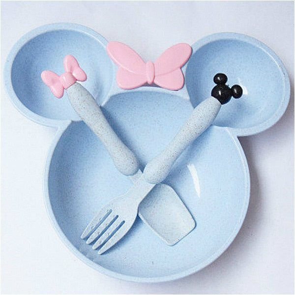 3pc Mouse Plate Set