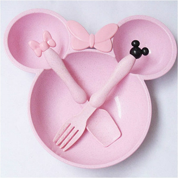 3pc Mouse Plate Set