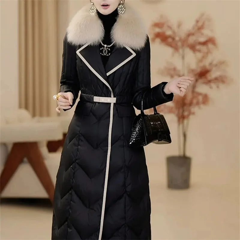 "Slim Thick" Long Winter Coat For Women