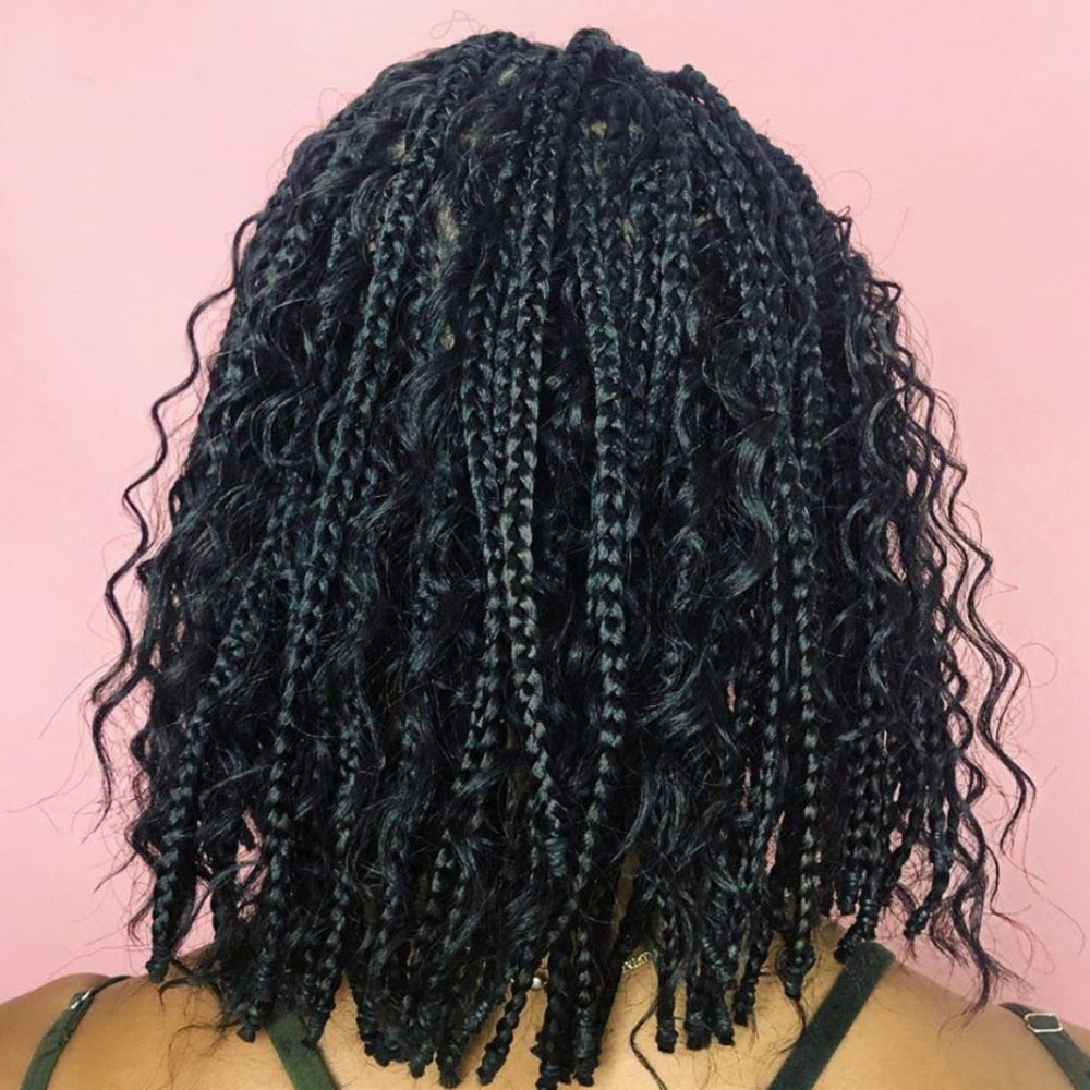 (Synthetic) Bob Kinky Twist Braided Wig