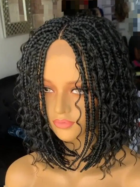 (Synthetic) Bob Kinky Twist Braided Wig