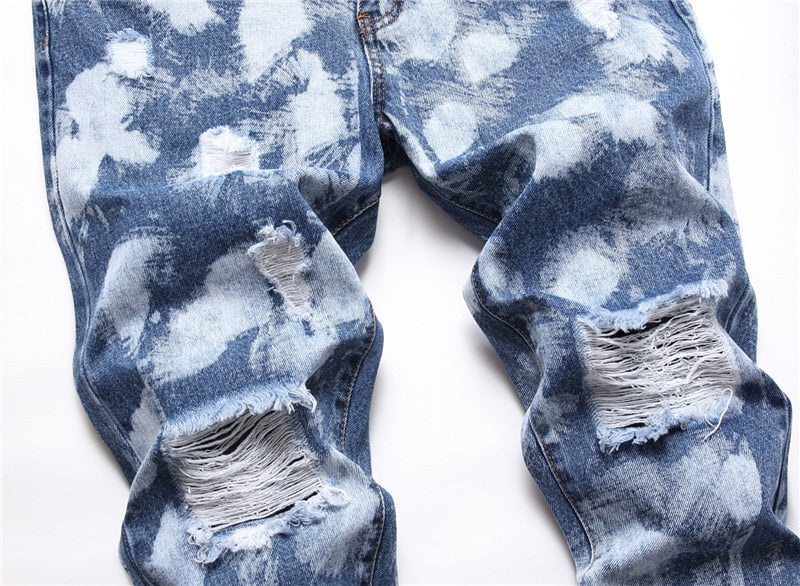 Tie-dye Two Piece Jean Set