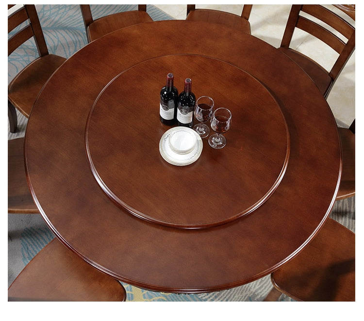 Layered Wood Turn Table W/ Chairs Set