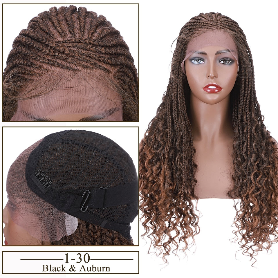 Synthetic Braided Lace Front Wig With Baby Hair