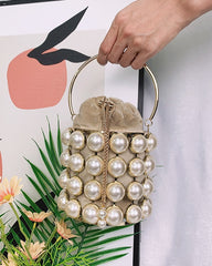 Pearl Chain Hand Bag