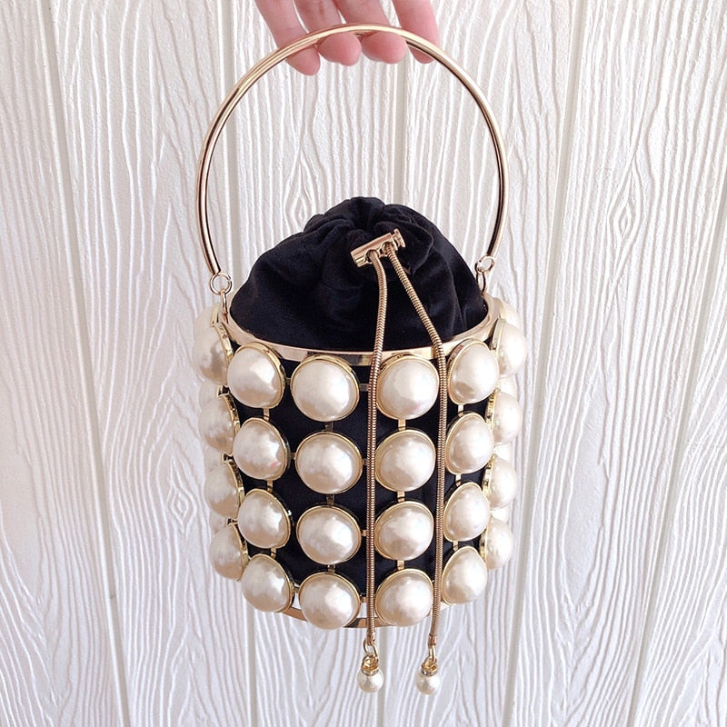 Pearl Chain Hand Bag