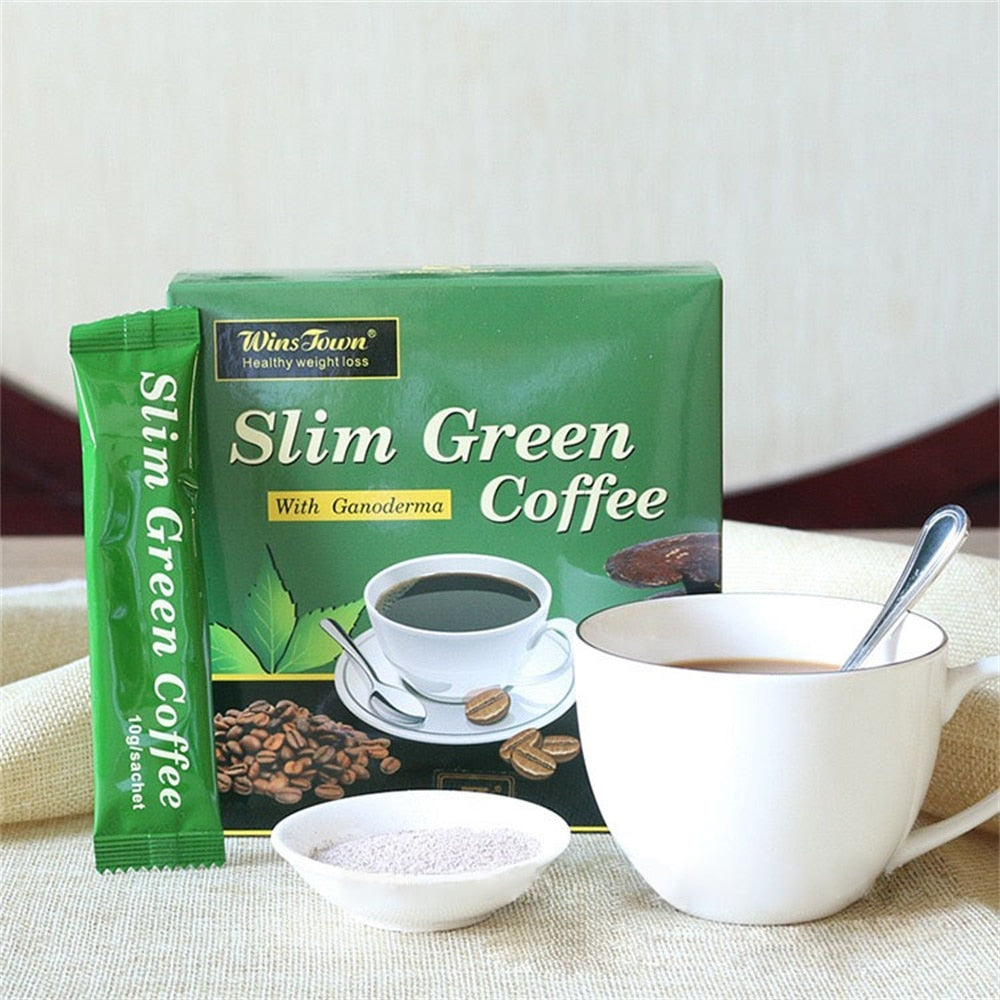 18 Teabags Slim Green Coffee with Herb Ganoderma