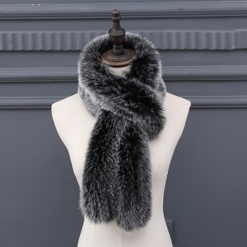 Foxy Faux Fur Winter Hat & Scarf For Women