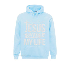 (Jesus Saved My Life) Men Sweatshirt's