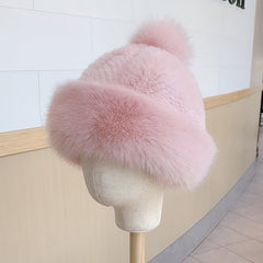 Foxy Faux Fur Winter Hat & Scarf For Women