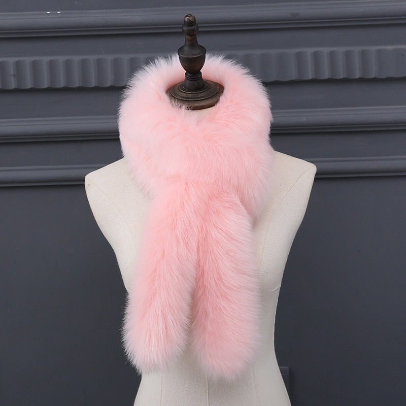 Foxy Faux Fur Winter Hat & Scarf For Women