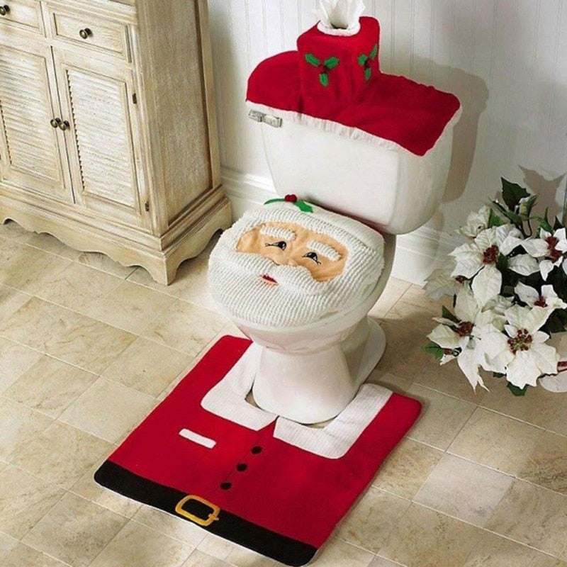 3PC Santa Claus Bathroom Set