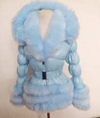 Just Darling Convertible Faux Fur Winter Coat For Women