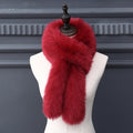 wine red scarf