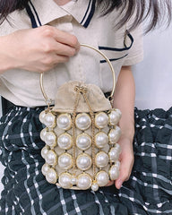 Pearl Chain Hand Bag