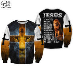 3D (Lion Of Judah) God Is My Everything Sweatshirt