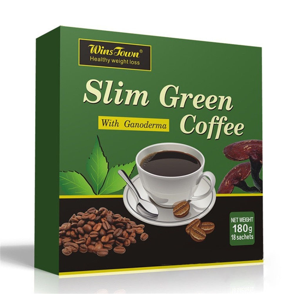 18 Teabags Slim Green Coffee with Herb Ganoderma