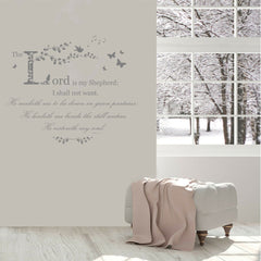 The Lord Is My Shepherd I Shall Not Want Psalm 23:1 Bible Verse Wall Decor