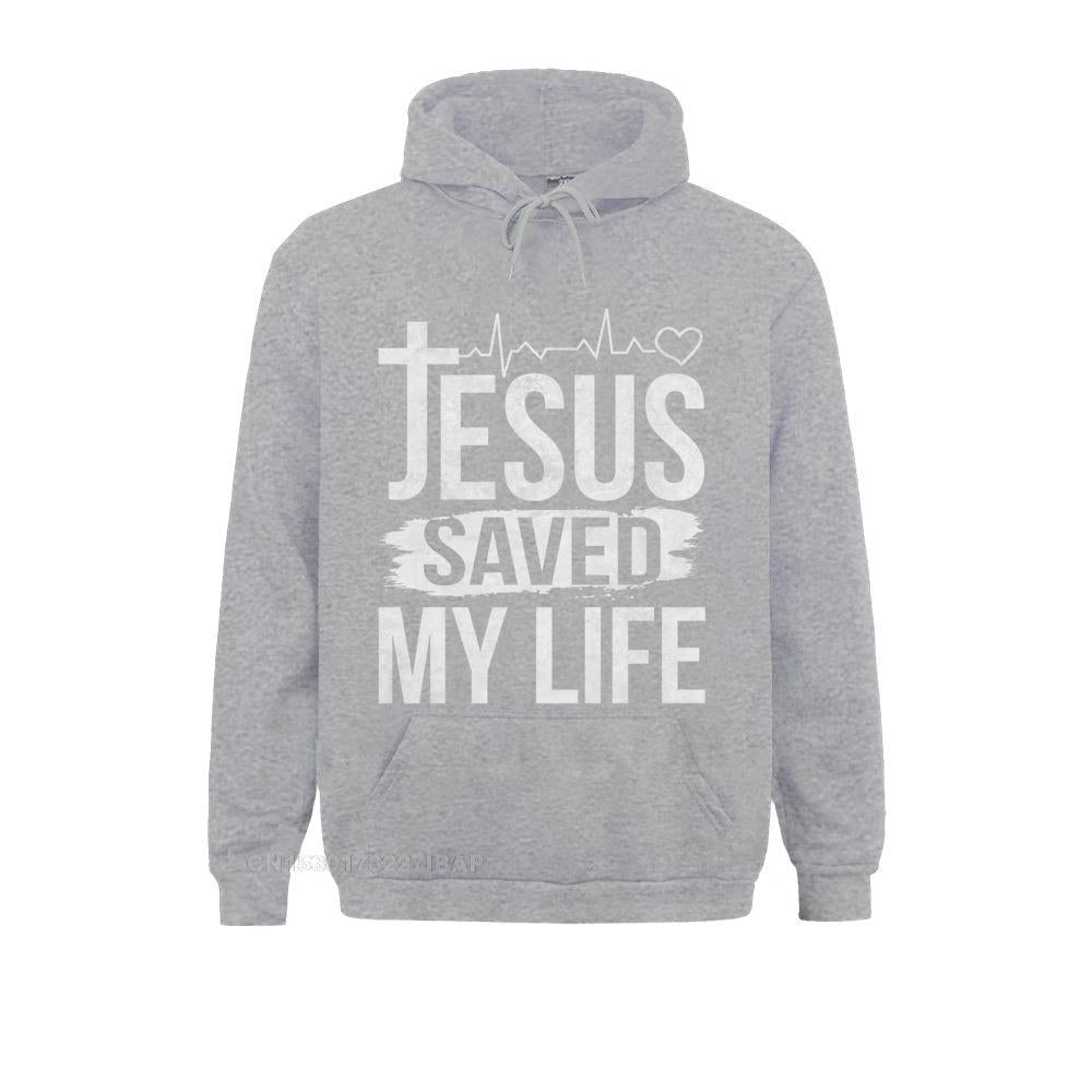 (Jesus Saved My Life) Men Sweatshirt's