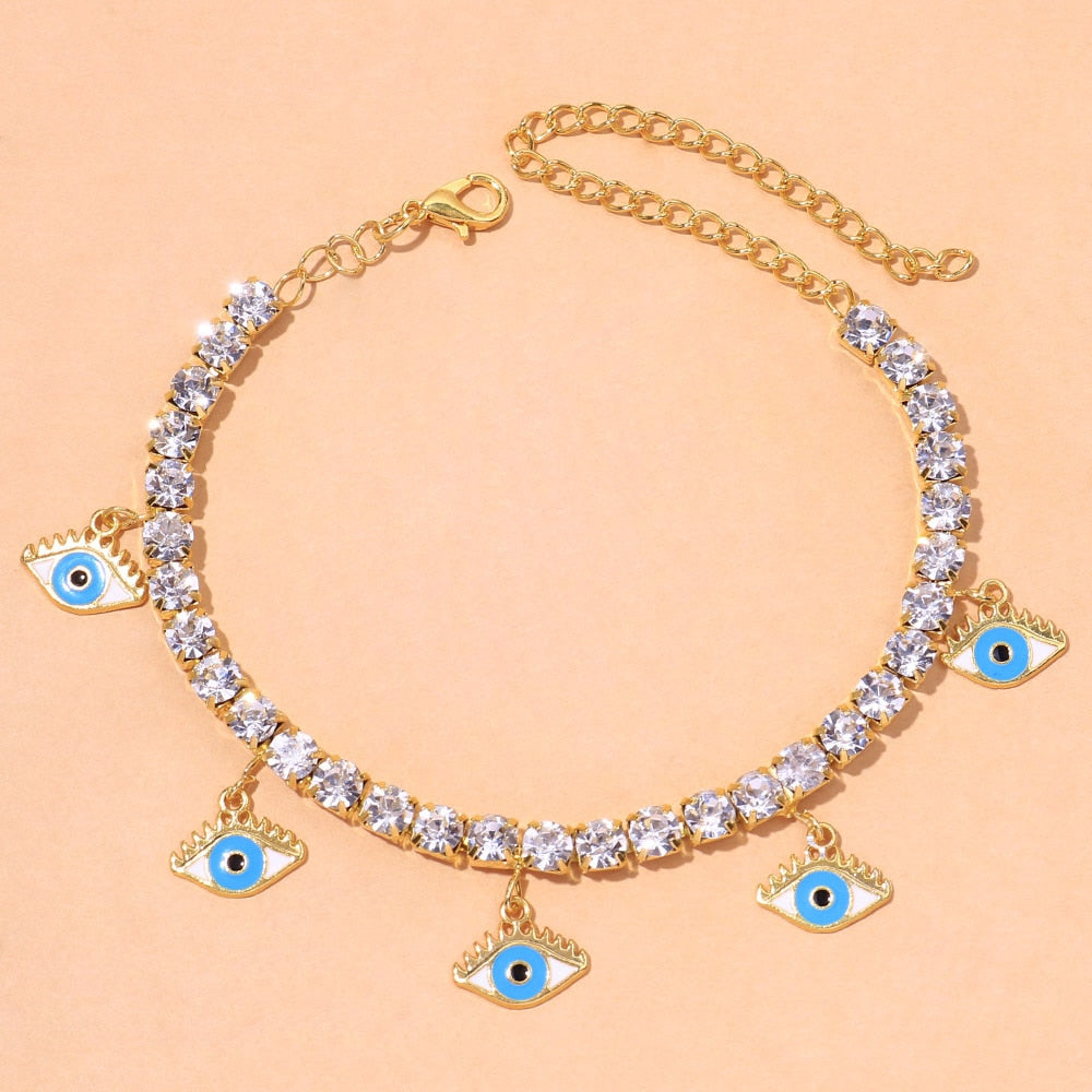 Blue Evil Eye Anklet