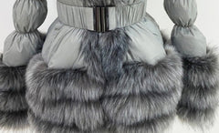 Just Darling Convertible Faux Fur Winter Coat For Women