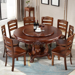 Layered Wood Turn Table W/ Chairs Set