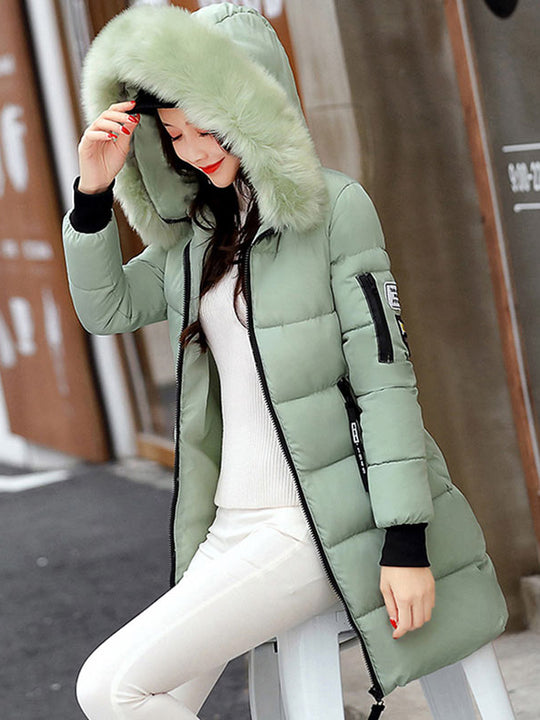 Women's Faux Fur Hooded Coat