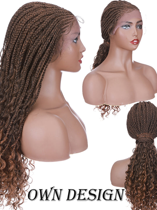 Synthetic Braided Lace Front Wig With Baby Hair