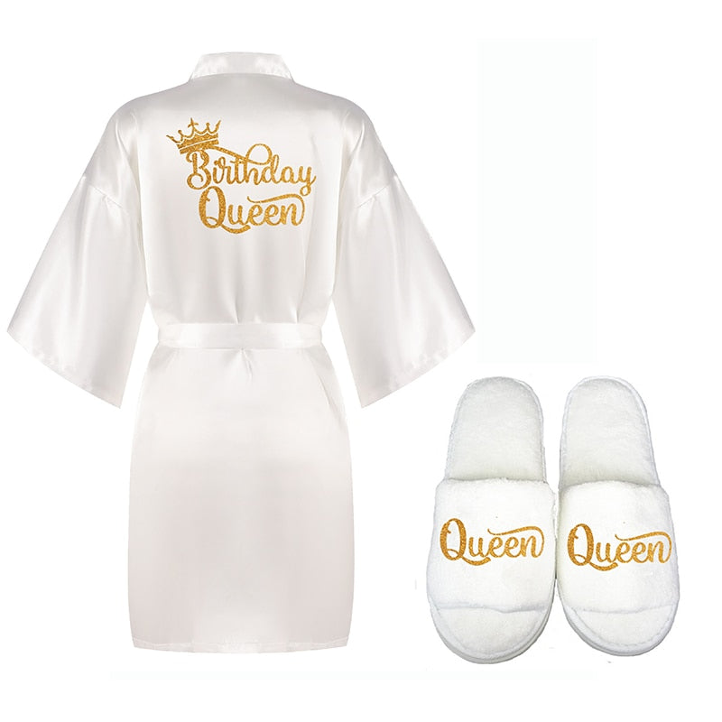 Birthday Queen Robe Set For Women