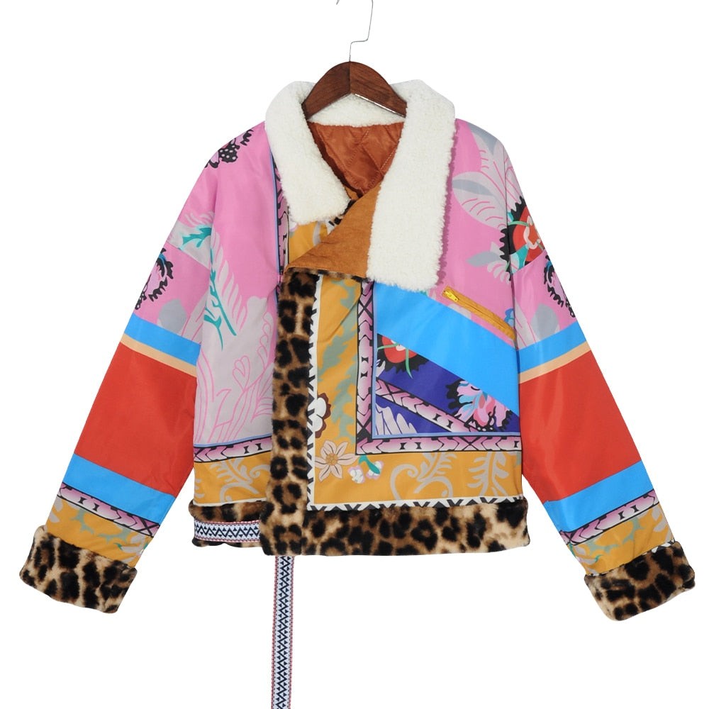 "Fashion Is Me" Printed Winter Jacket