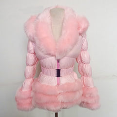 Just Darling Convertible Faux Fur Winter Coat For Women