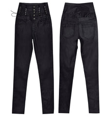 Faux Leather Stretch Pant's