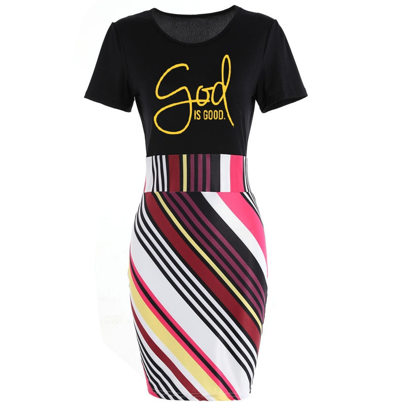 GOD Is Good Pencil Dress