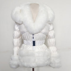 Just Darling Convertible Faux Fur Winter Coat For Women