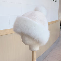 Foxy Faux Fur Winter Hat & Scarf For Women