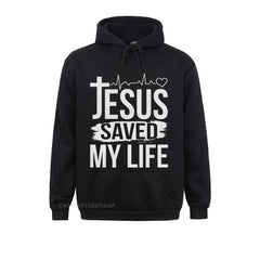 (Jesus Saved My Life) Men Sweatshirt's