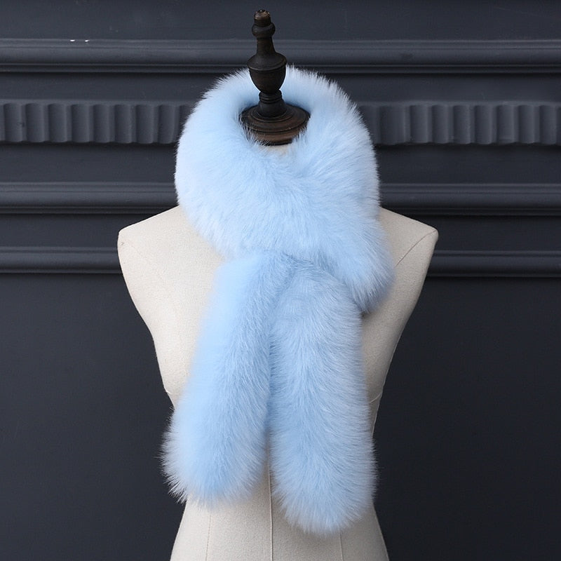 Foxy Faux Fur Winter Hat & Scarf For Women