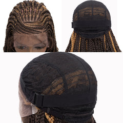 Synthetic Braided Lace Front Wig With Baby Hair