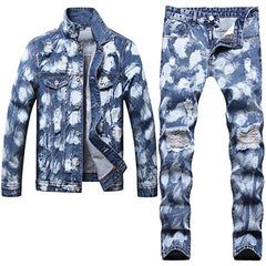 Tie-dye Two Piece Jean Set