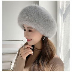 Foxy Faux Fur Winter Hat & Scarf For Women