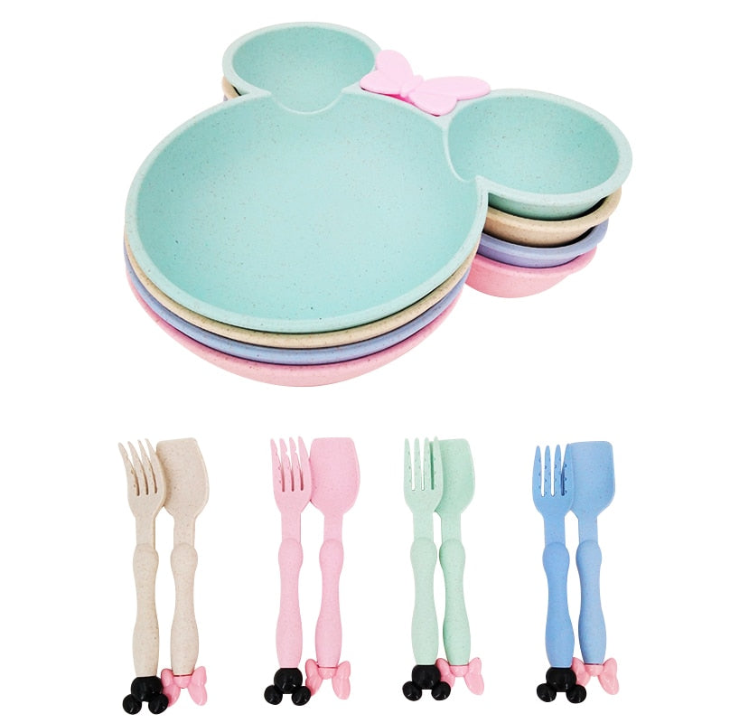 3pc Mouse Plate Set