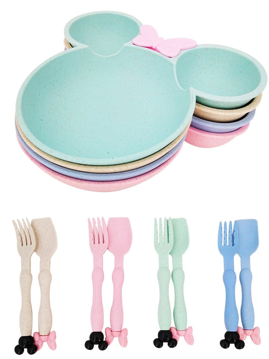 3pc Mouse Plate Set