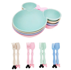 3pc Mouse Plate Set