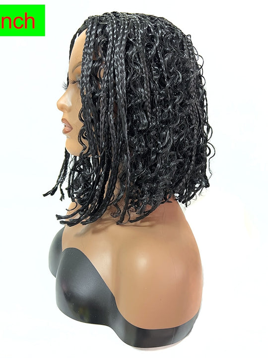 (Synthetic) Bob Kinky Twist Braided Wig