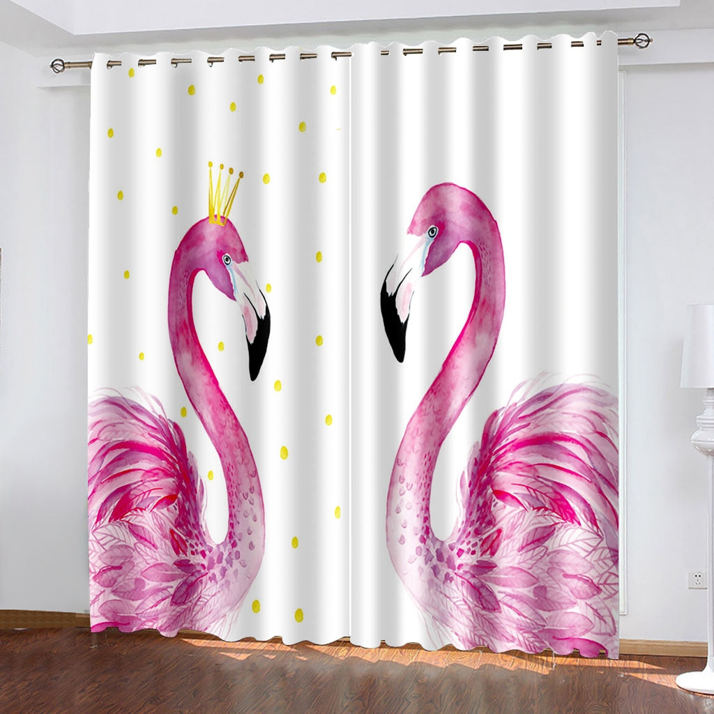 Flamingo Window Curtain's