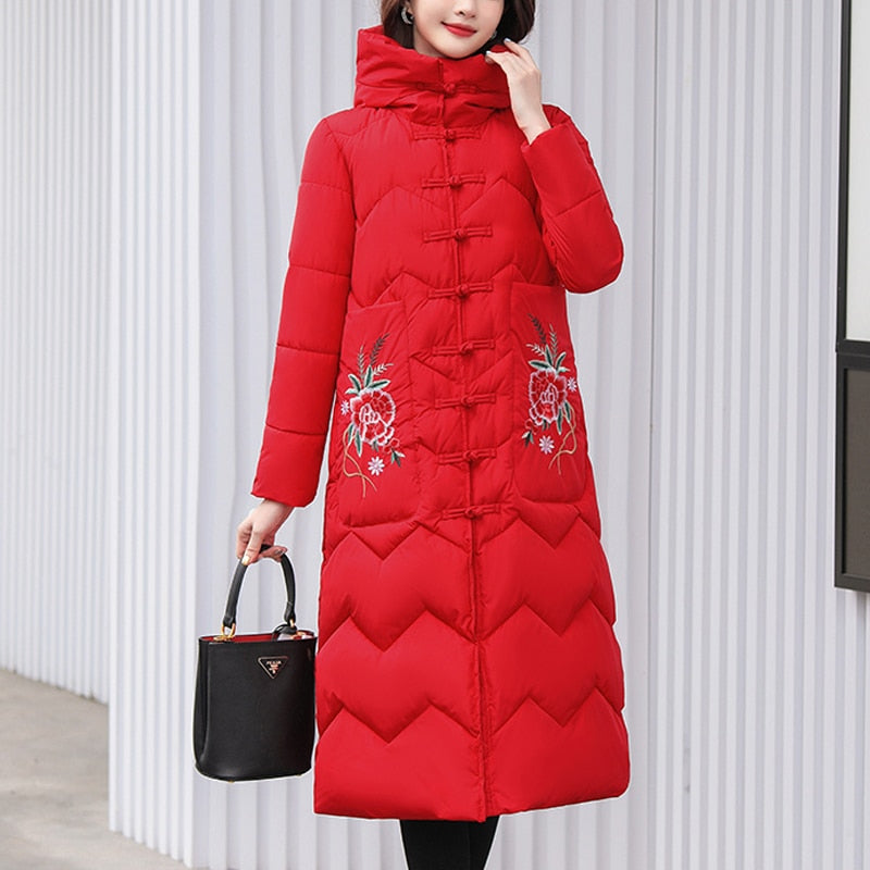 Women's Rose's Printed Coat