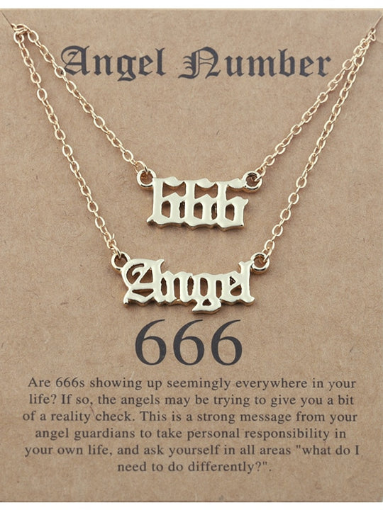 Stainless Steel Angel Number Necklace With Spiritual Meaning's Of The Number's