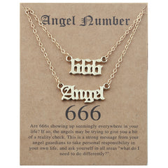 Stainless Steel Angel Number Necklace With Spiritual Meaning's Of The Number's