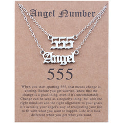 Stainless Steel Angel Number Necklace With Spiritual Meaning's Of The Number's